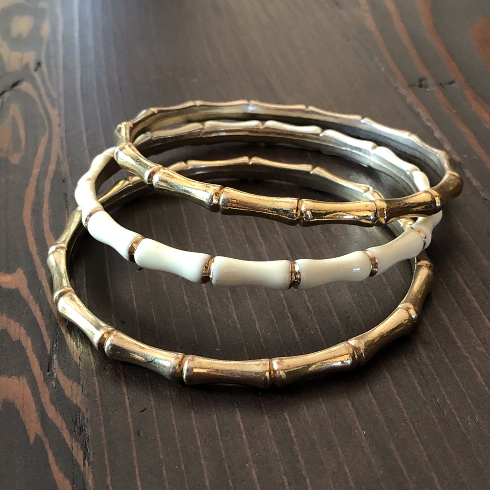 Gold Bamboo Bangles